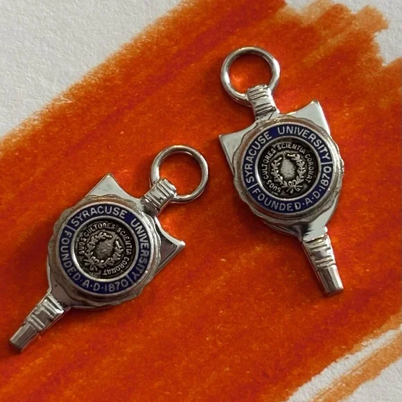 Syracuse University Sterling silver charm - Picture 3 of 3